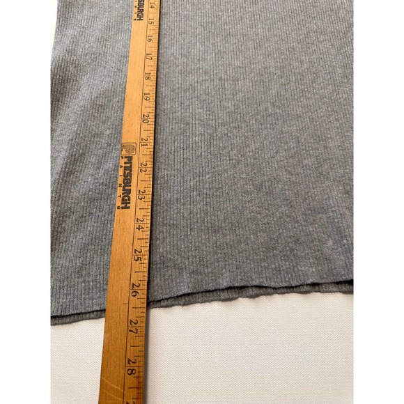 Democracy Keyhole gray knit sweater-L - Picture 11 of 14